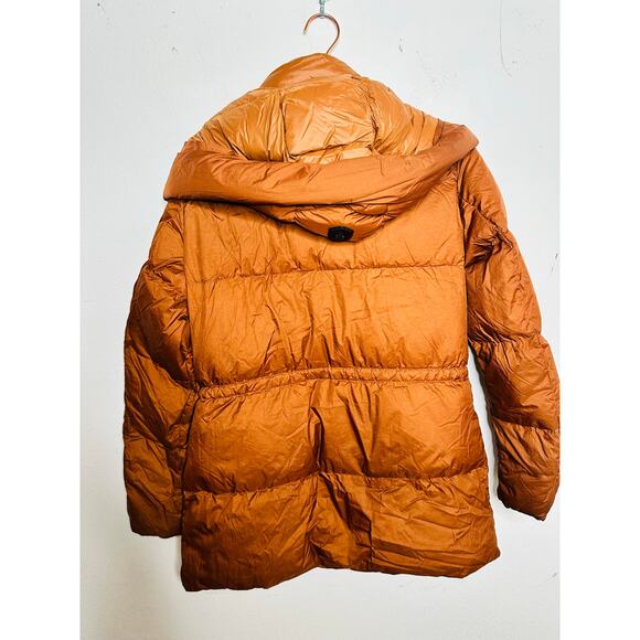 MACKAGE Brown Nylon Puffer Long Sleeve Freya Puffer Jacket Size Small REPAIRED - Picture 12 of 16